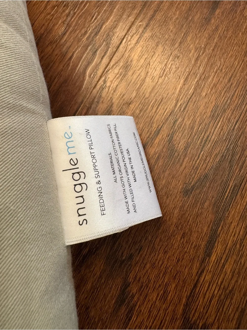 Snuggle me organic Infant Lounger and Crescent Nursing Pillow